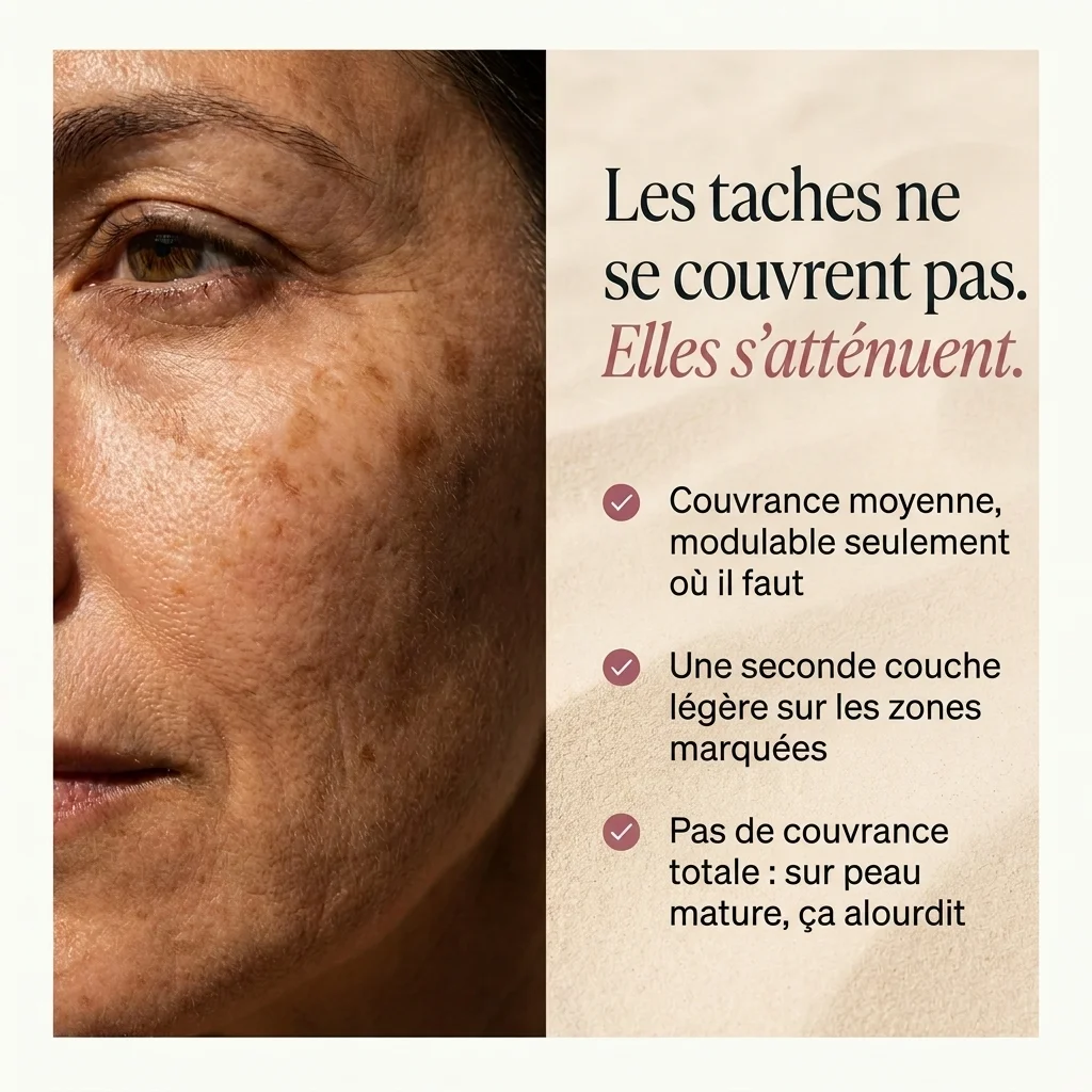 Les taches ne se couvrent pas