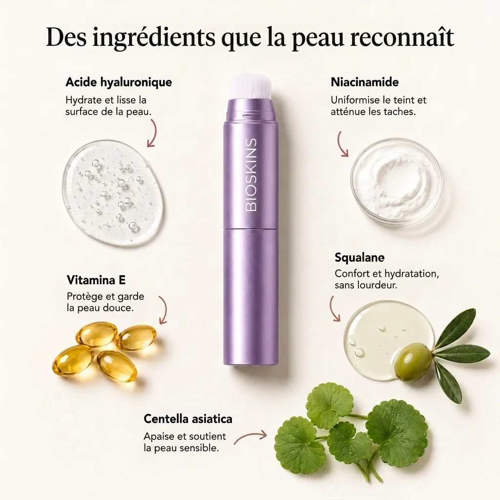 Des ingrédients que la peau reconnaît