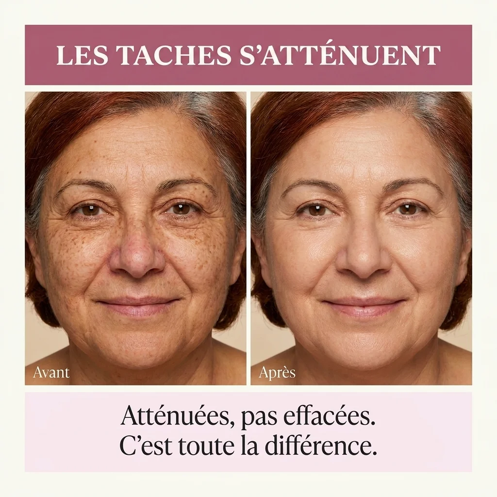Les taches s'atténuent
